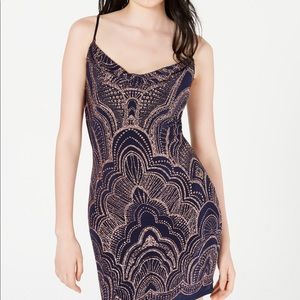 Jump Juniors' Glitter-Print Bodycon Dress (Small)